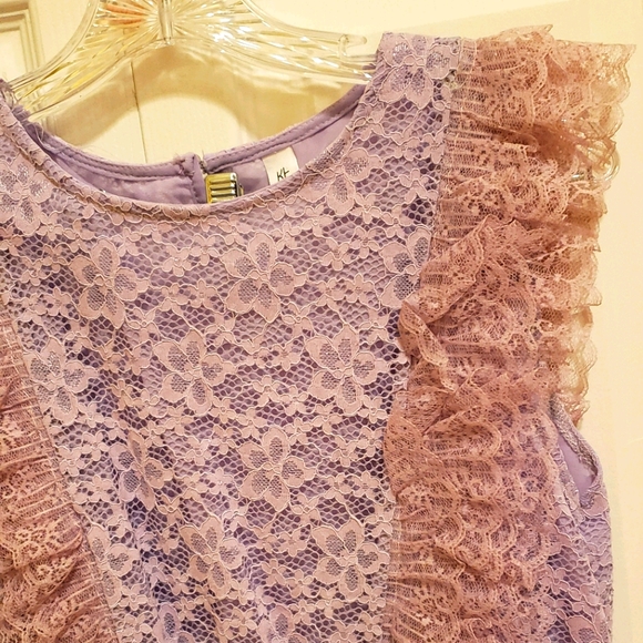 Lavender sleeveless lace top - Picture 4 of 4